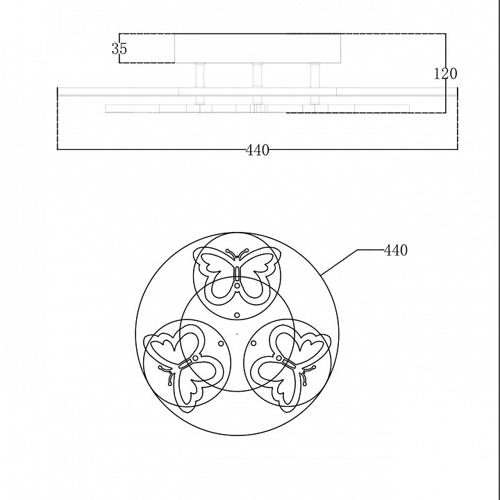 Люстра на штанге escada  10272/6led