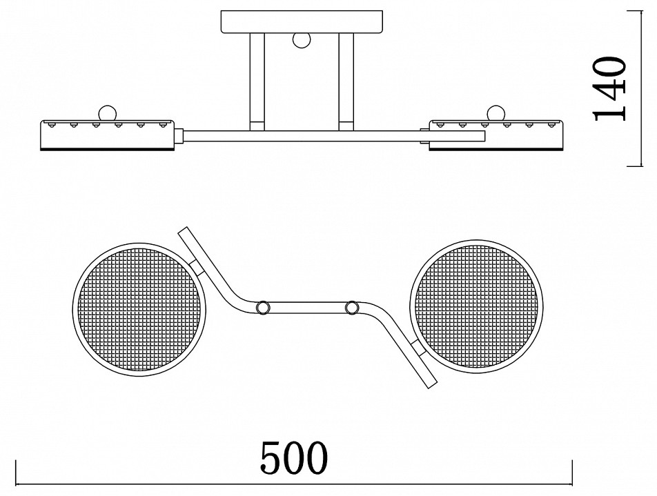 Светильник на штанге escada starlight 10273/2led