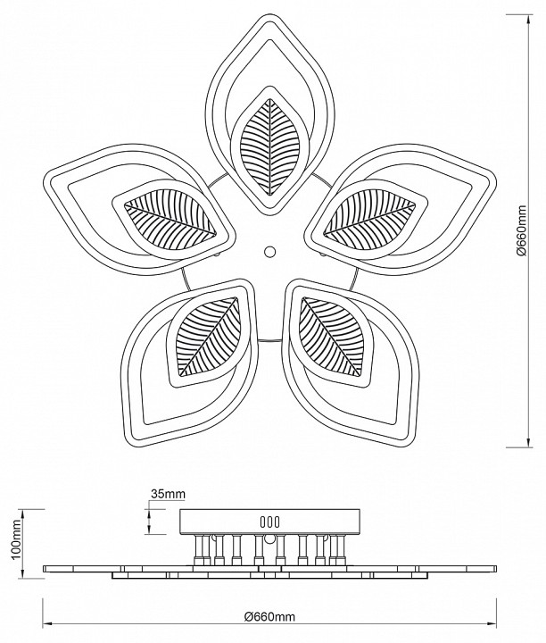 Потолочная люстра escada anise 10288/10led