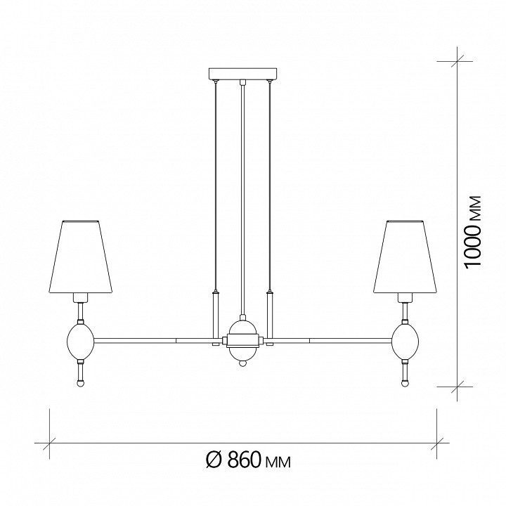 Подвесная люстра escada elegy 2106/8s