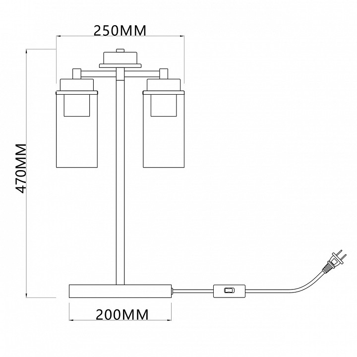 Настольная лампа декоративная escada dinasty 2118/2