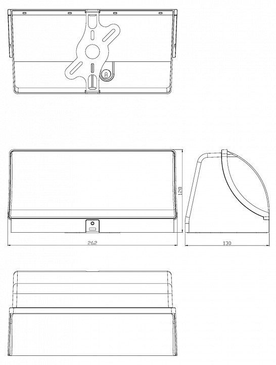 Накладной светильник escada 30002led 30002w/01led bk