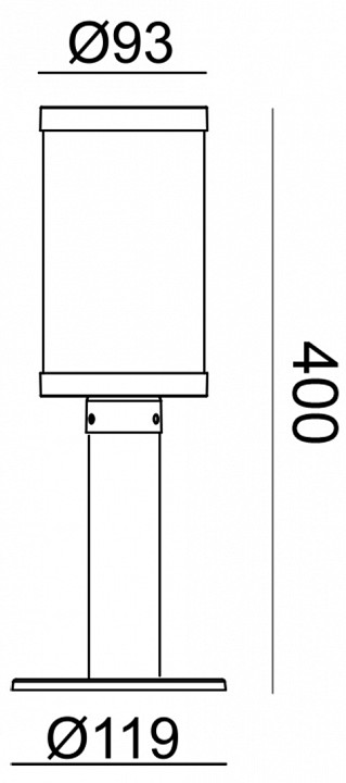 Наземный низкий светильник escada urban 30003g/01