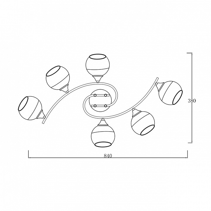 Потолочная люстра escada valley 539/6