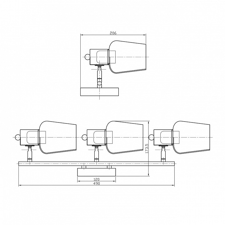 Спот escada woody 691/3p