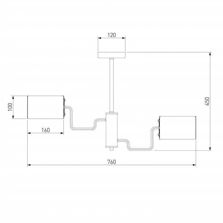 Люстра на штанге bogate's pallada 293/6