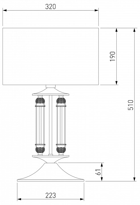Настольная лампа декоративная eurosvet adagio 01045/1 сатин-никель