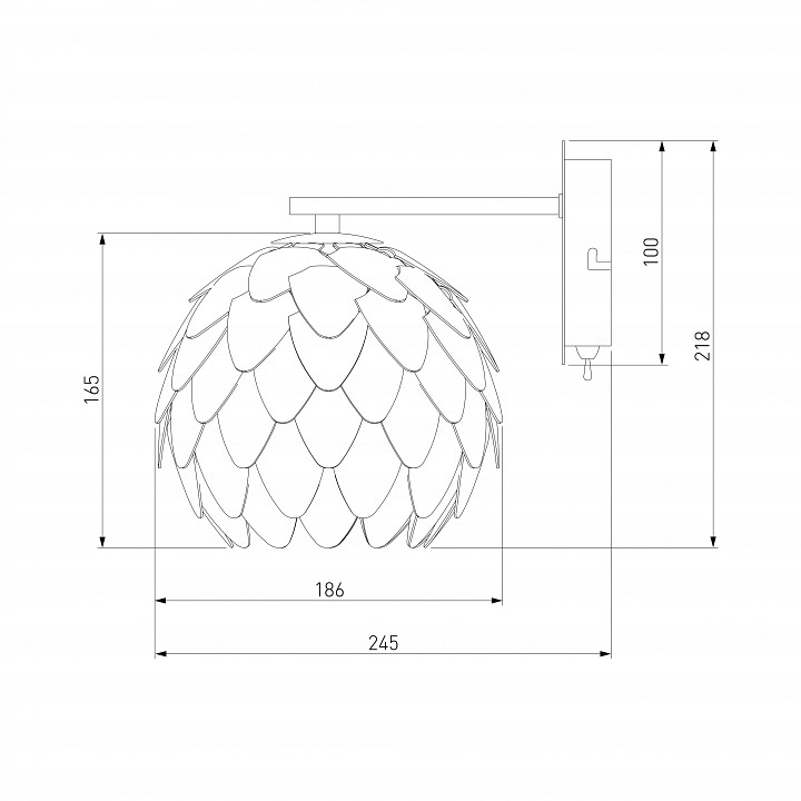 Бра bogate's cedro 304