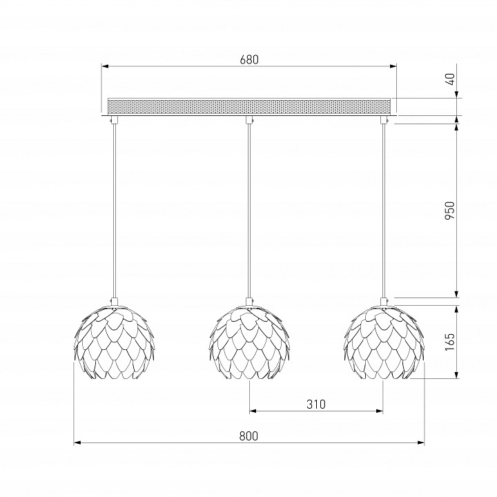 Подвесной светильник bogate's cedro 304/3