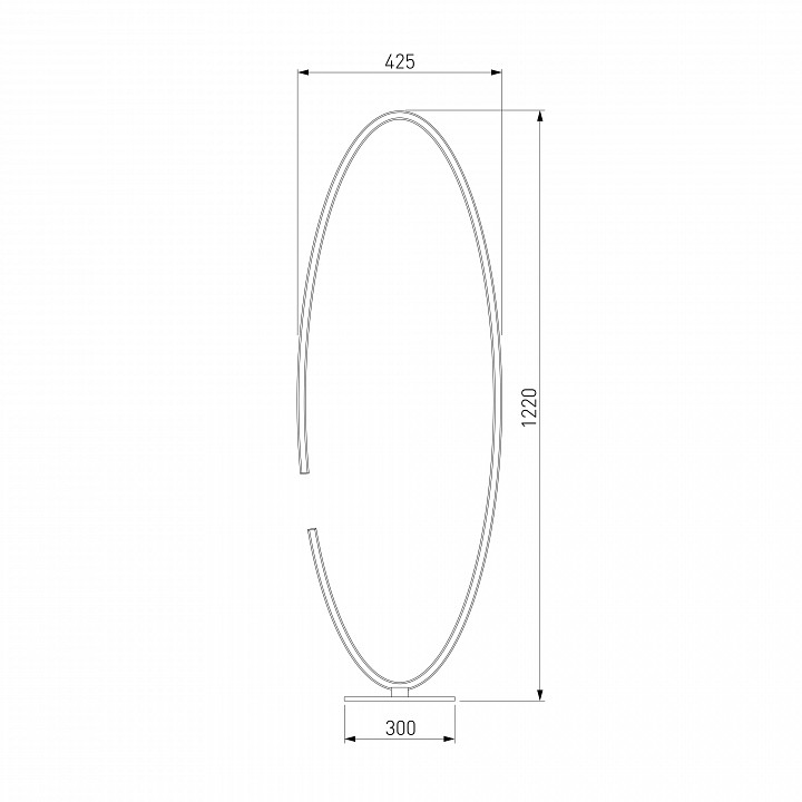 Торшер eurosvet gap 80415/1 сатин-никель