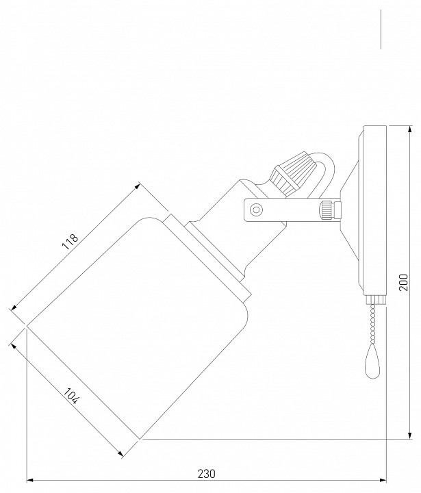 Бра eurosvet astor 70111/1 черный