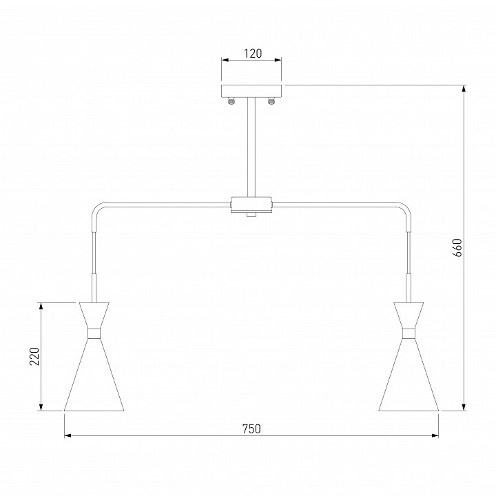 Люстра на штанге bogate's glustin 316/6