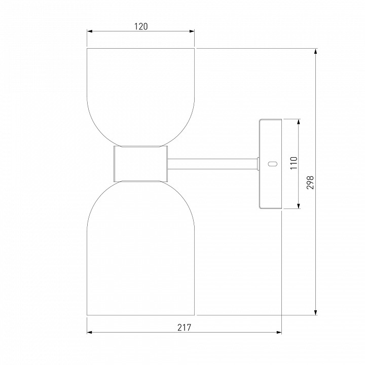 Бра eurosvet tandem 60118/2 никель