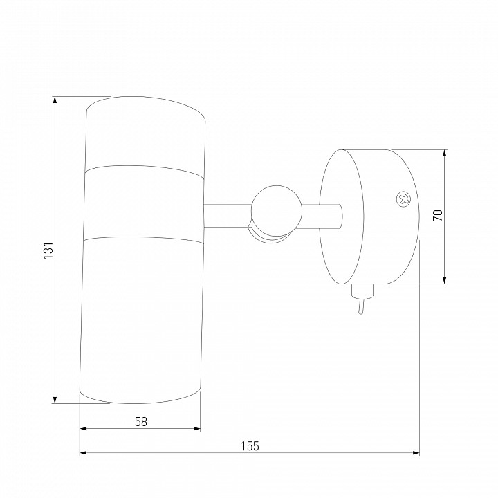Бра eurosvet viero 20096/1 черный/золото