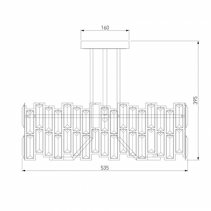 Светильник на штанге bogate's zolletta 339/5 strotskis smart