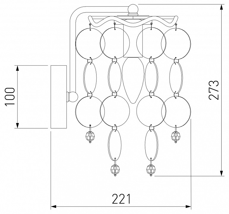 Бра bogate's bolla 334/1 (319/1)