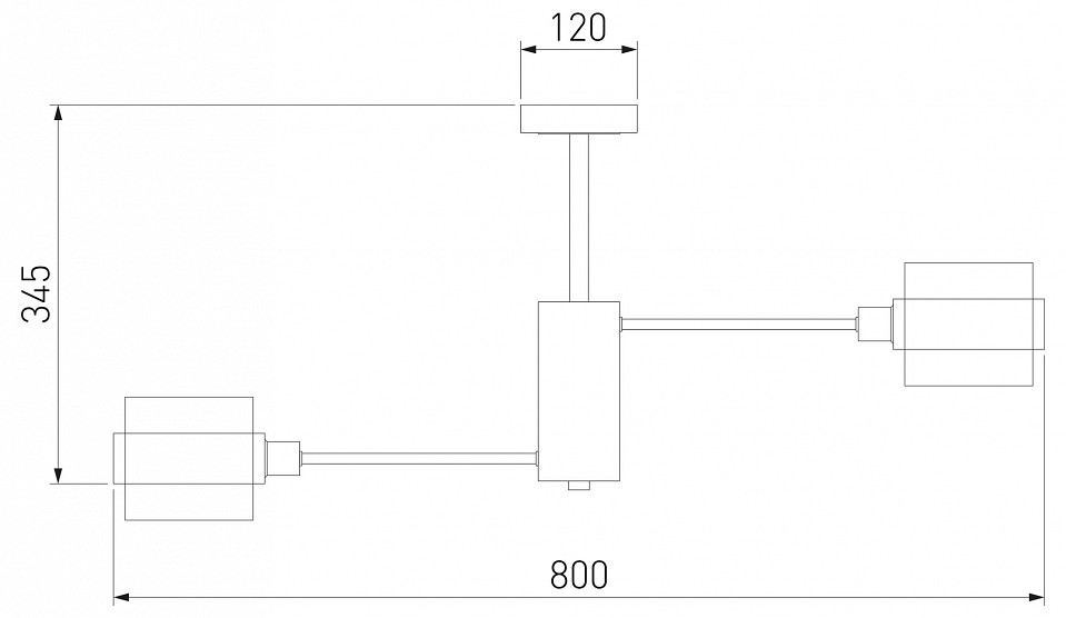 Люстра на штанге eurosvet arcada 70127/8 черный