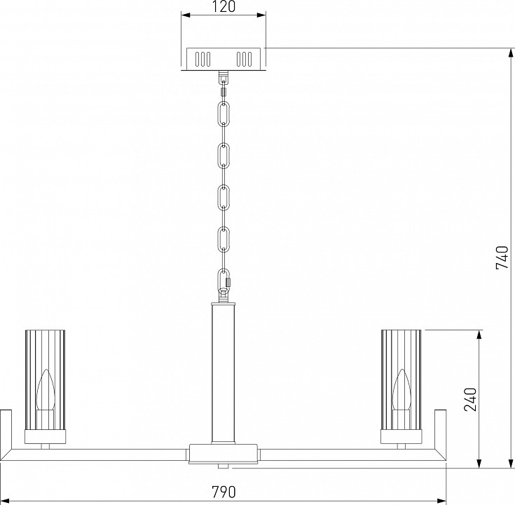 Подвесная люстра eurosvet arganie 60133/8 серебро