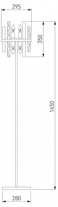 Торшер bogate's hollis 01110/4