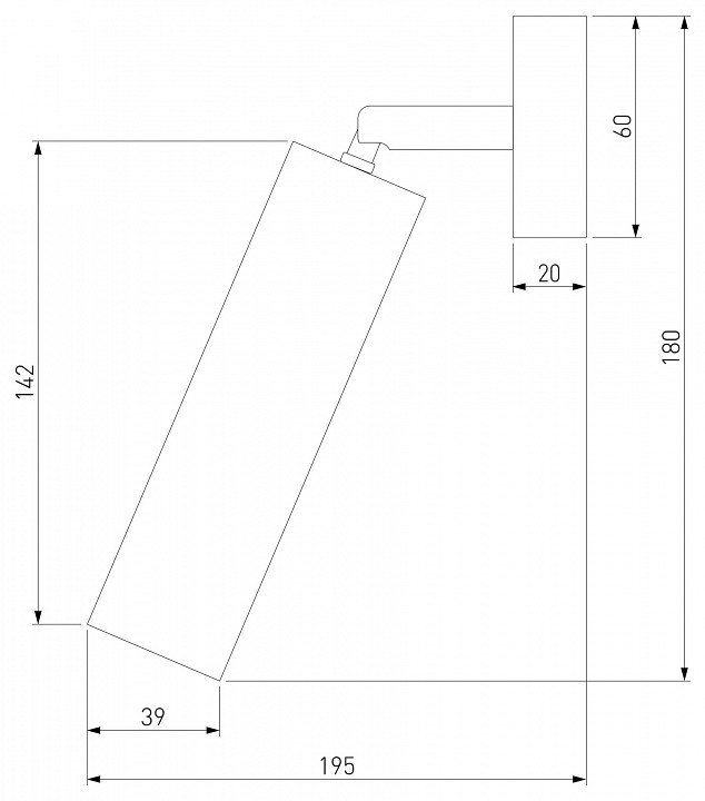 Спот eurosvet ease 20128/1 led серебро