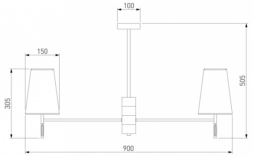Люстра на штанге eurosvet milazzo 60137/8 золото