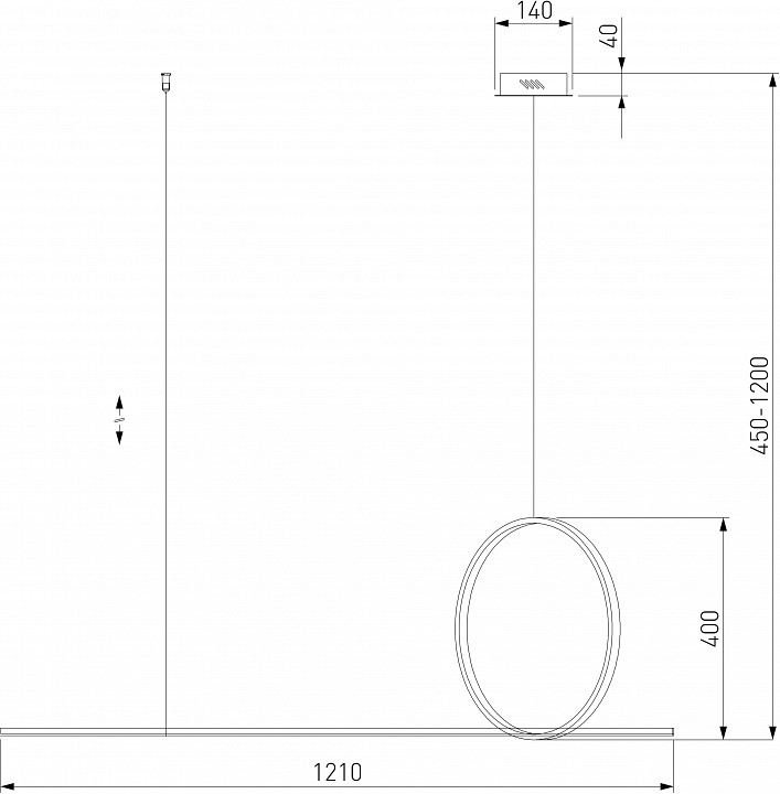 Подвесной светильник eurosvet mist 90266/1 золото