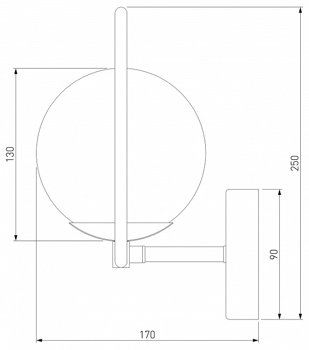 Бра eurosvet ringo 50289 золото