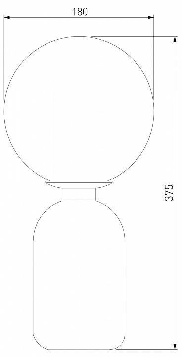 Настольная лампа декоративная eurosvet bubble 01197/1 белый