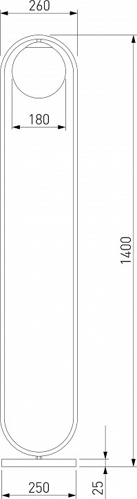 Торшер eurosvet ringo 01139/1 хром