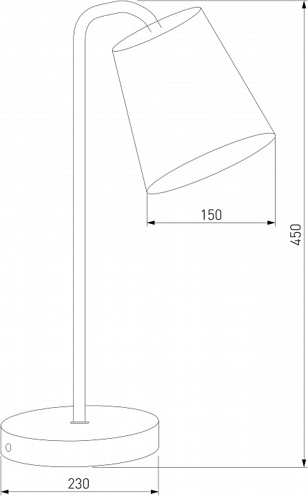 Настольная лампа декоративная eurosvet montero 01134/1 белый