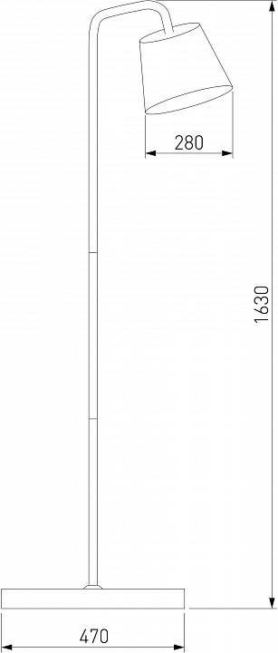 Торшер eurosvet montero 01135/1 черный