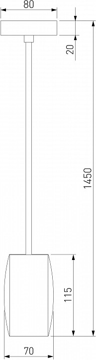 Подвесной светильник eurosvet bonaldo 50246/1 led белый