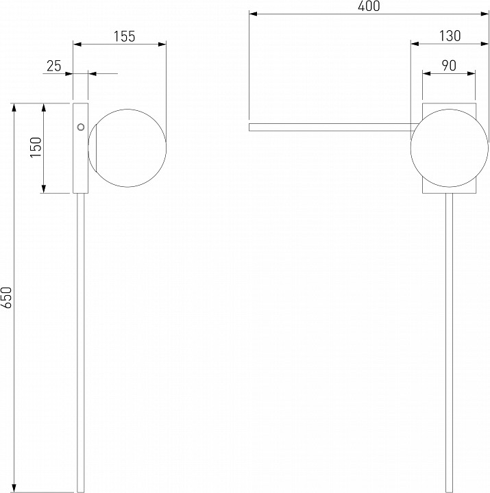 Бра eurosvet fredo 40034/1 золото