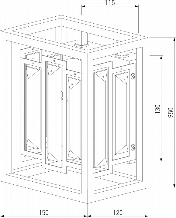Накладной светильник bogate's cella 377/1 strotskis