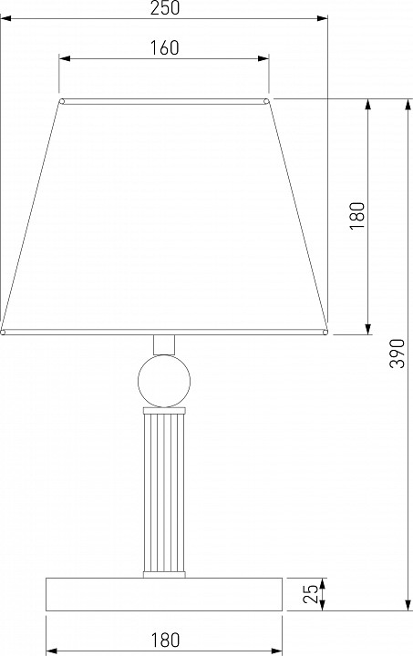 Настольная лампа декоративная eurosvet conso 01145/1 латунь
