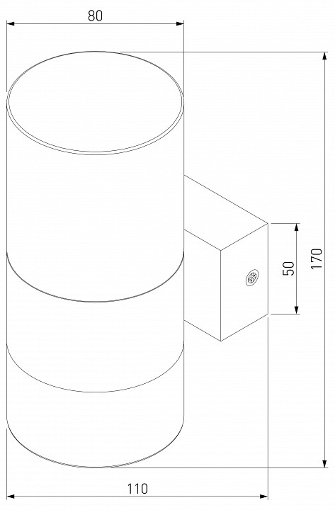 Бра eurosvet watford 40021/1 led латунь/прозрачный