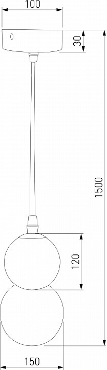 Подвесная люстра eurosvet polar 50251/1 led белый