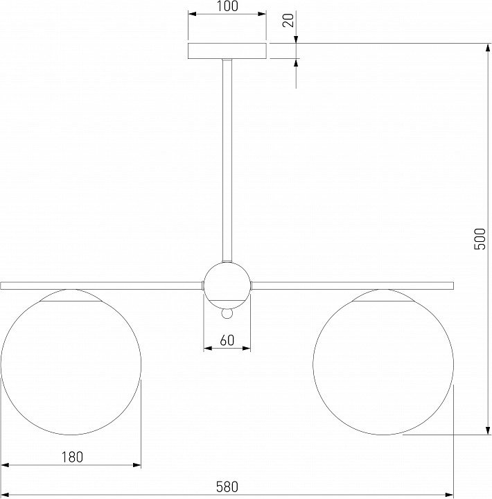 Люстра на штанге eurosvet marbella 60147/3 латунь
