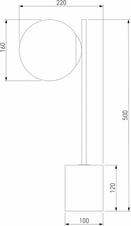 Настольная лампа декоративная eurosvet marbella 01157/1 черный