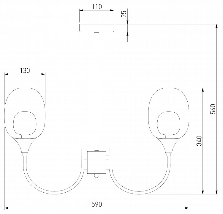 Люстра на штанге eurosvet spritz 70217/6 латунь