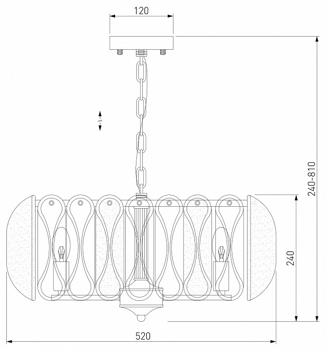 Подвесная люстра bogate's callas 365/6