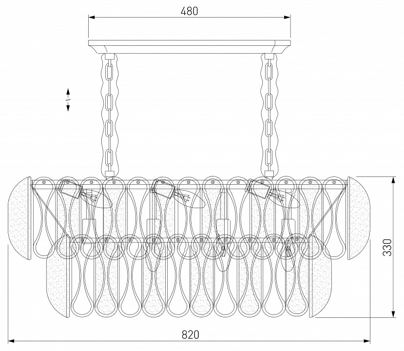 Подвесная люстра bogate's callas 365/10