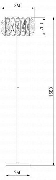 Торшер bogate's callas 01125/3