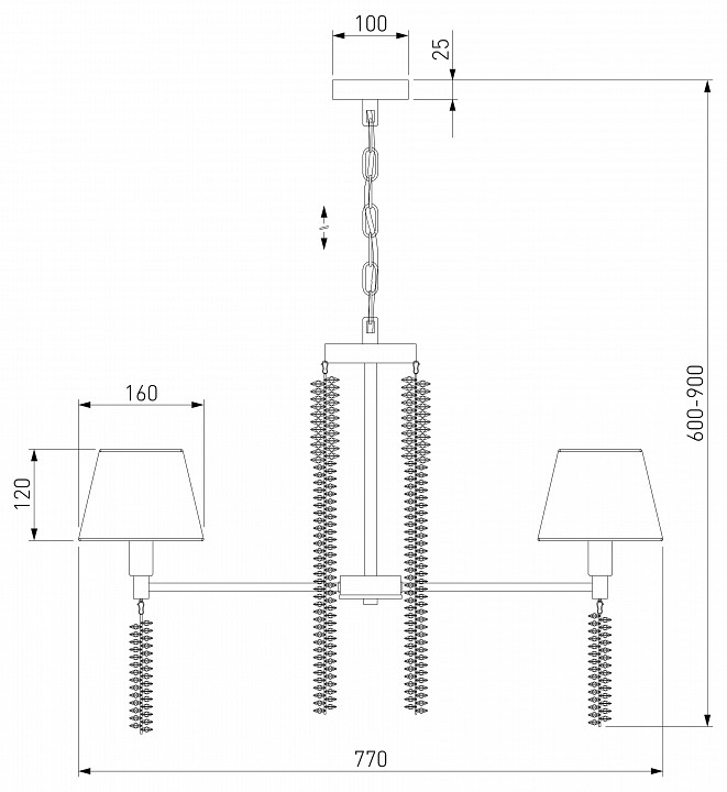 Подвесная люстра eurosvet charuel 60148/5 матовое золото