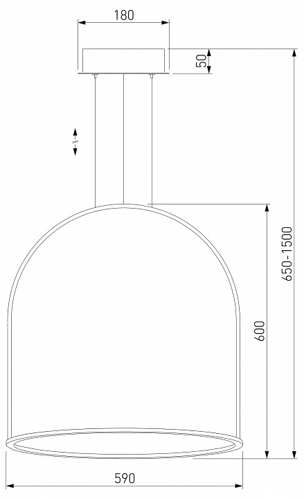 Подвесной светильник eurosvet over 90323/1 латунь