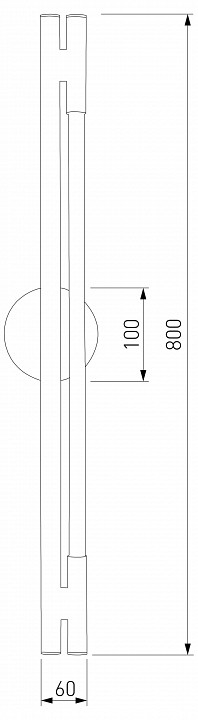 Накладной светильник eurosvet talus 50265 led титан