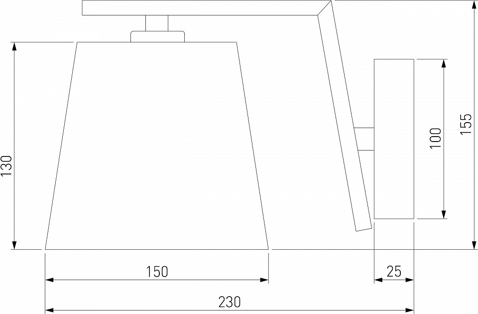 Бра eurosvet ozark 60149/1 латунь