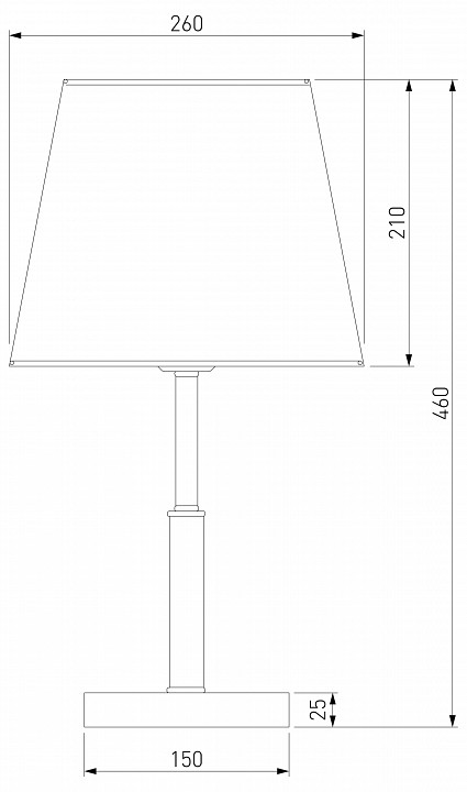 Торшер eurosvet ozark 01155/1 латунь