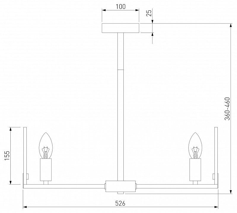 Люстра на штанге eurosvet marble 60158/5 латунь