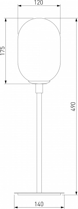 Настольная лампа декоративная eurosvet loona 01161/1 латунь